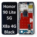 Honor 90 Lite 5G / X8a 4G (2023) with frame LCD touch screen (Original Service Pack) [Black] H-275